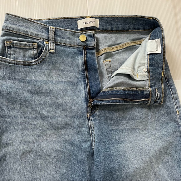 Level 99 High-Waist Jeans Women’s Size 30 Straight Leg Stretch Denim - Picture 5 of 16